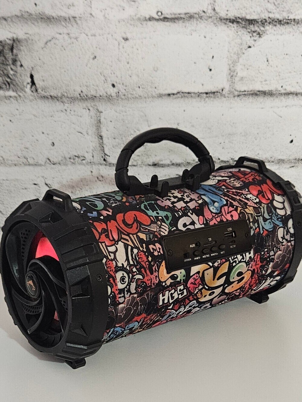 Monkey Z1 Bluetooth Party Speaker LED Wireless Portable Boombox Graffiti